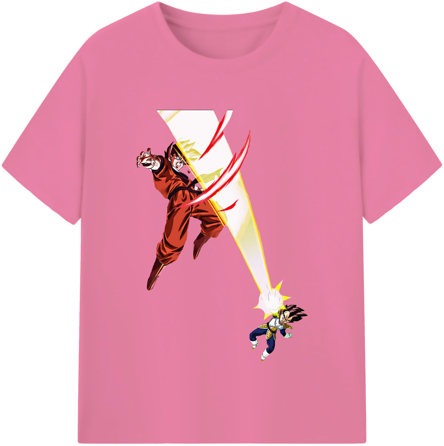 （画像用） ドラゴンボール ベジータ四世（Bejīta Yonsei）DRAGON BALL Vegeta IV 綿100％半袖Tシャツ（フロントプリント）